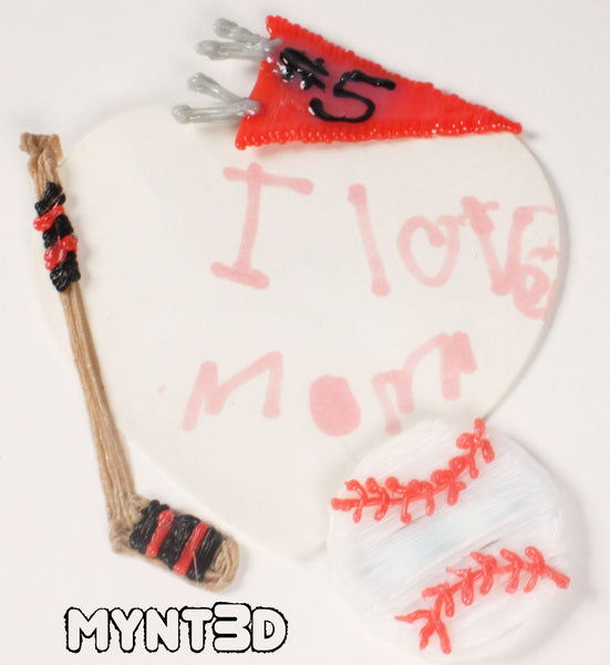 3D printing pen Sports hockey, baseball, tennis, basketball, football and ballet project template can be made for school classroom decorations Mother's Day Father's Day DIY gifts from Mynt3D