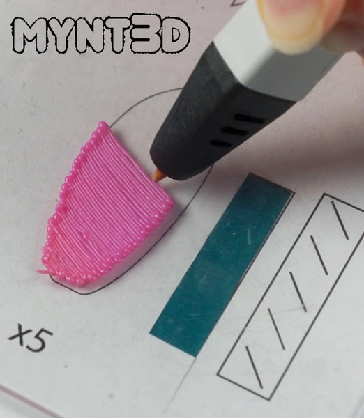 free project template stencil for 3D printing pens | Summer crafts DIY pinwheel wind spinners
