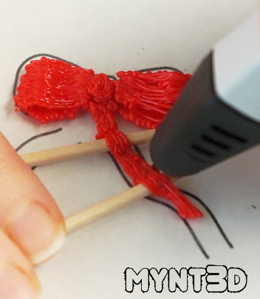 3D printing pen Christmas wreath with gift bow tutorial | DIY Holiday craft ideas from MYNT3D | Best gift idea for artists and crafters