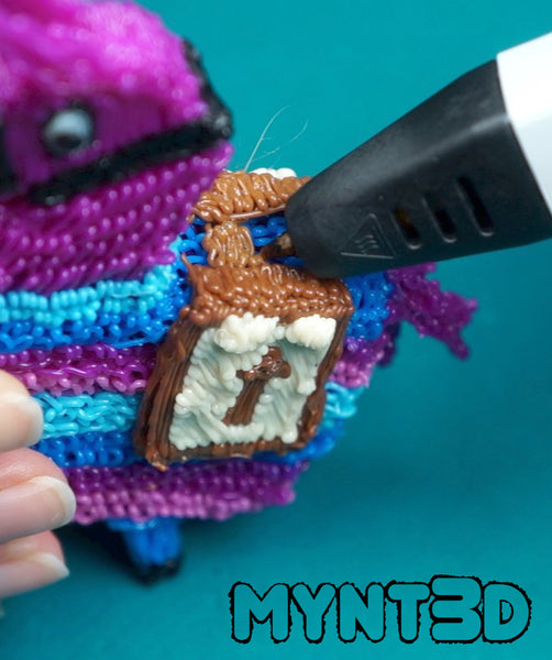 Loot Llama 3D pen instructions using free project template from MYNT3D | fun, screen-free activity for teens and students, fans of the popular video game Fortnite
