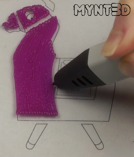 Get the free 3D pen template stencil from MYNT3D to make the Fortnite video game Loot Llama character
