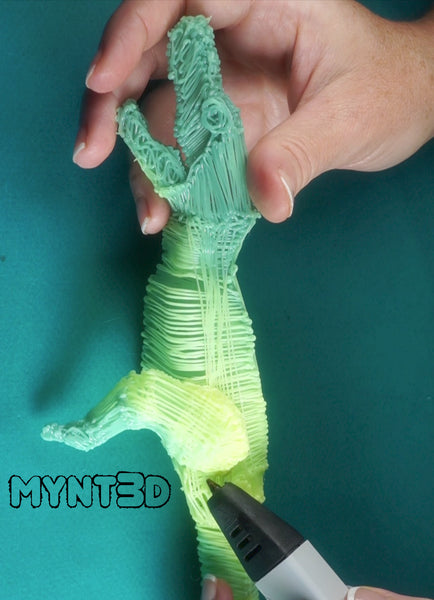 3D printing pen project tutorial from MYNT3D | Animal dinosaur T-Rex 