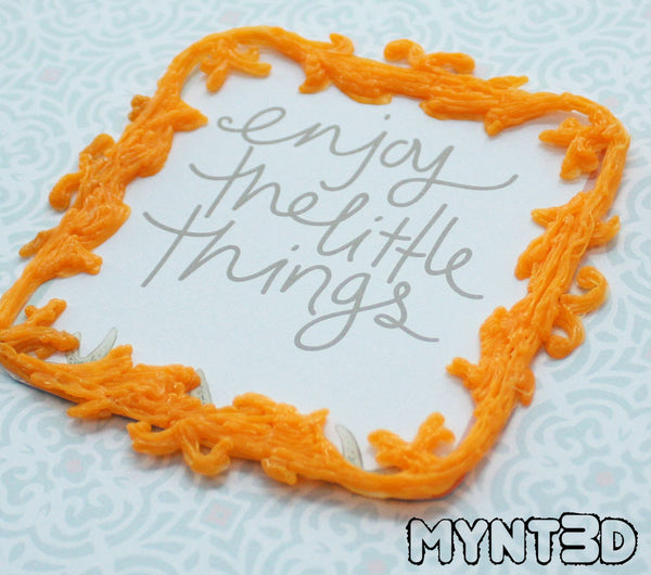 Create scrapbooking frames, decorations and embellishments with the MYNT3D printing pen | customize for any holiday or occasion to celebrate your treasured photos and keepsakes