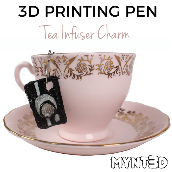 Mother's Day gift ideas made with a 3D pen | Mom themed charms for sports fans, artists, movie and theater lovers, photographers and dancers. Sentimental handmade gifts that kids can make. Download the free project stencil template from MYNT3D