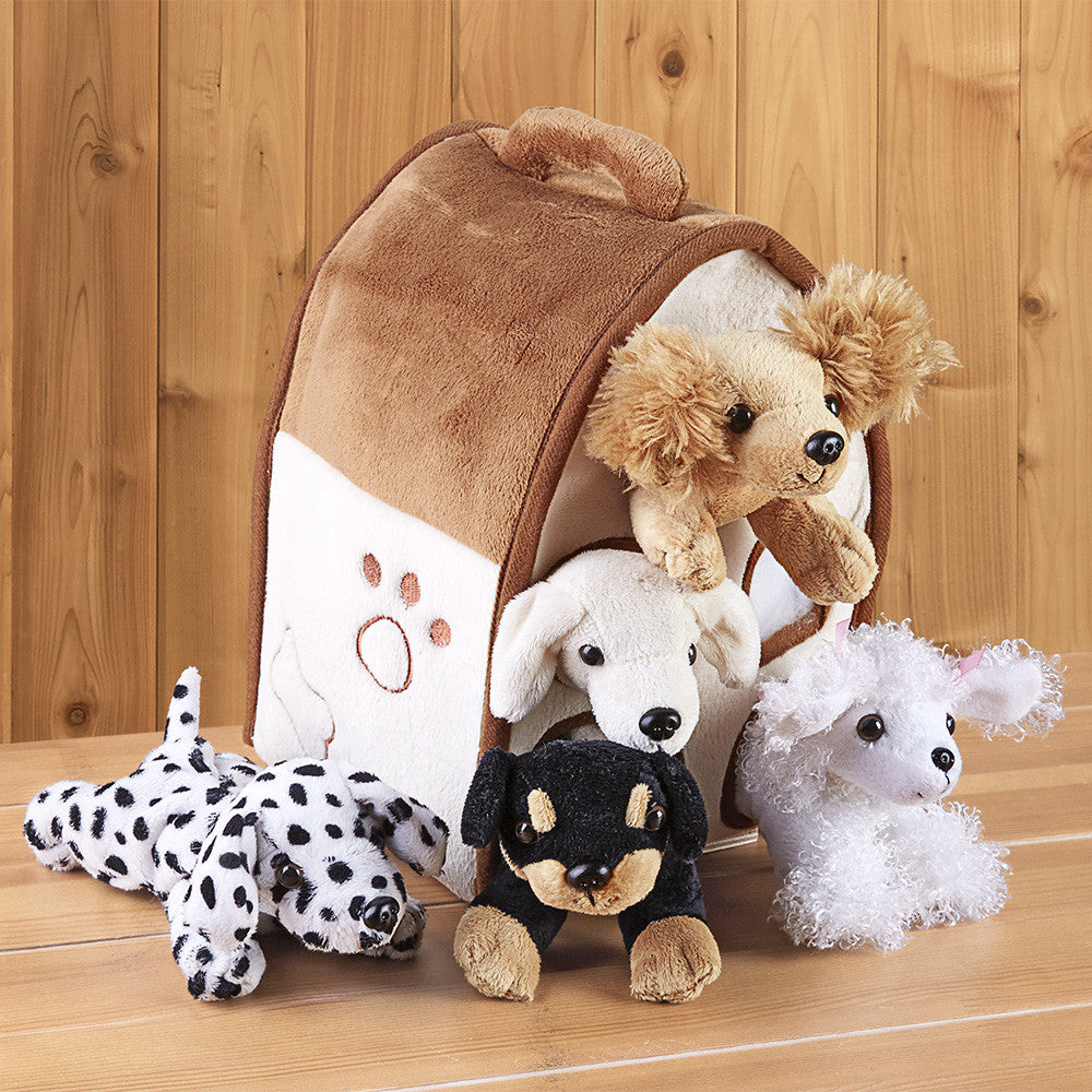 stuffed animal dog house