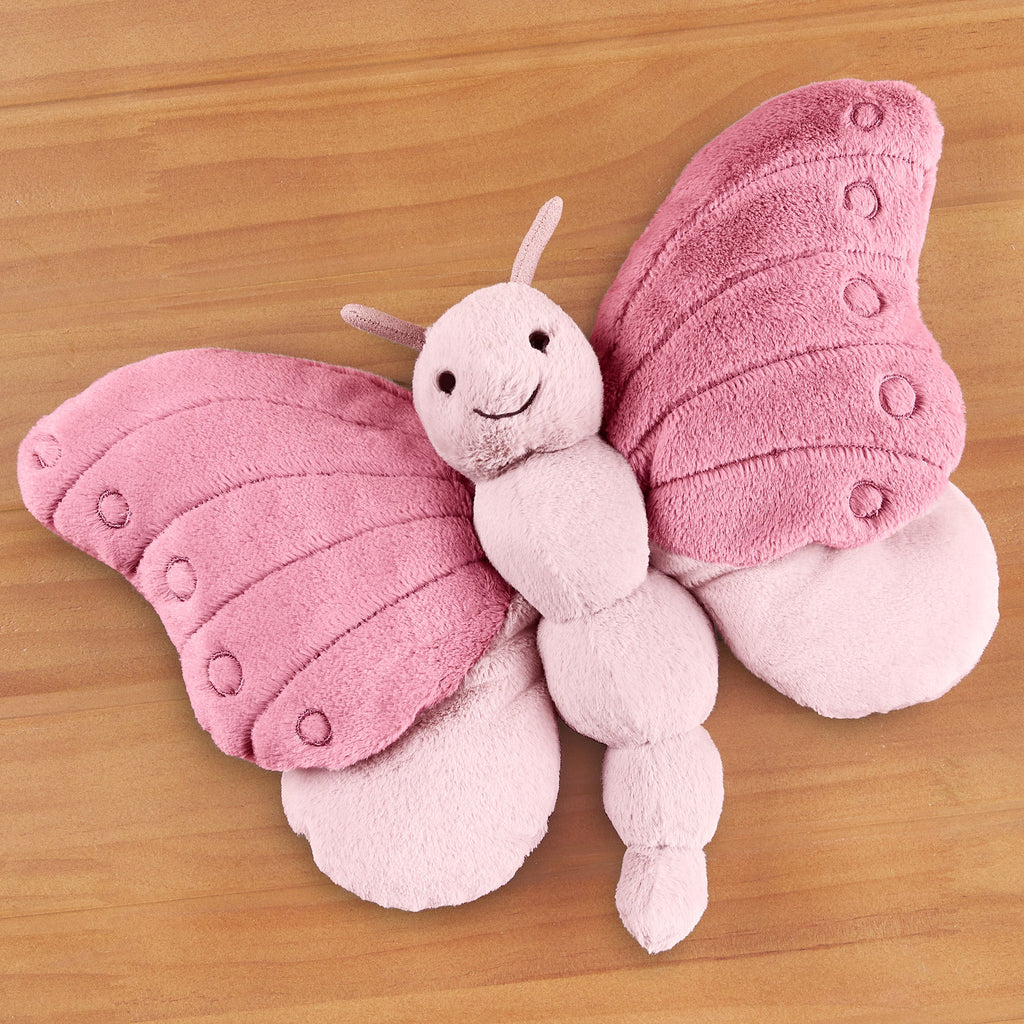 pink butterfly soft toy