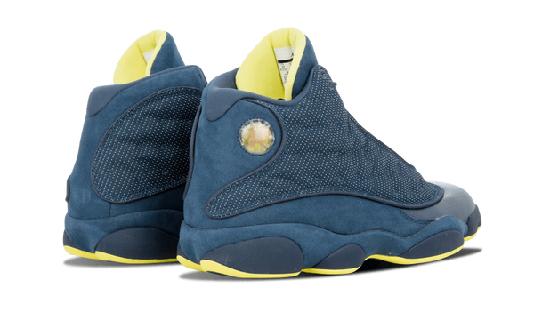 blue and yellow jordan 13