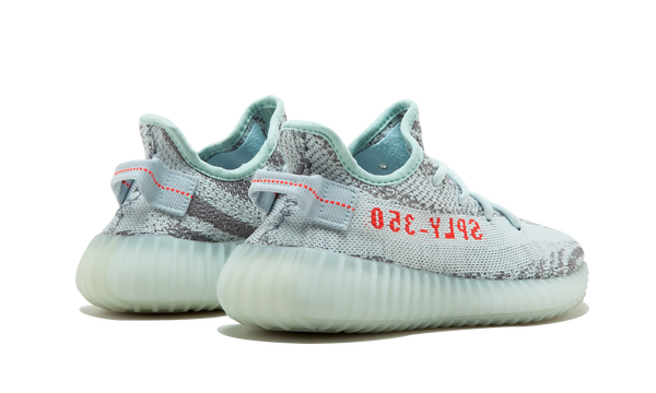 yeezys zebra blue tint