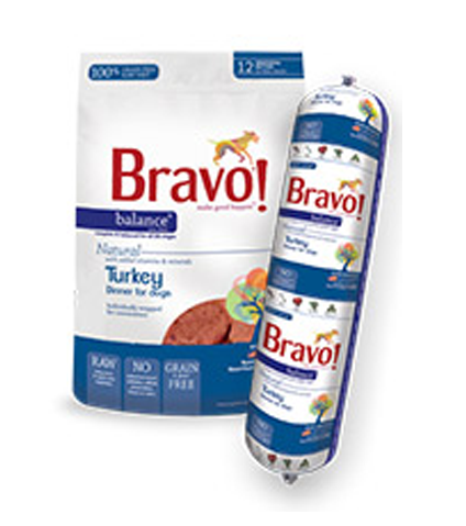Bravo Balance Turkey Frozen Raw Dog 