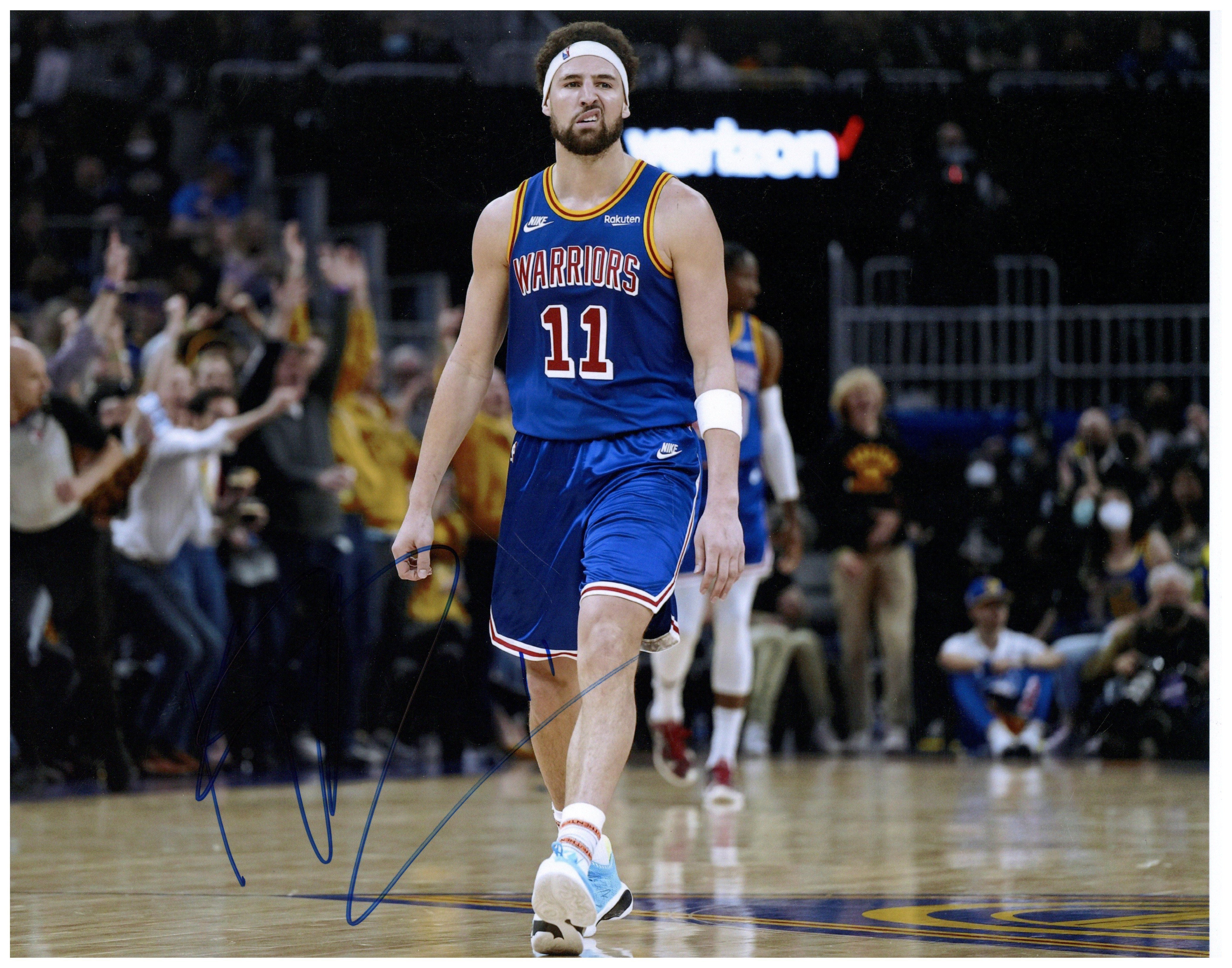 Klay Thompson Signed 11x14 Photo Golden State Warriors Autographed