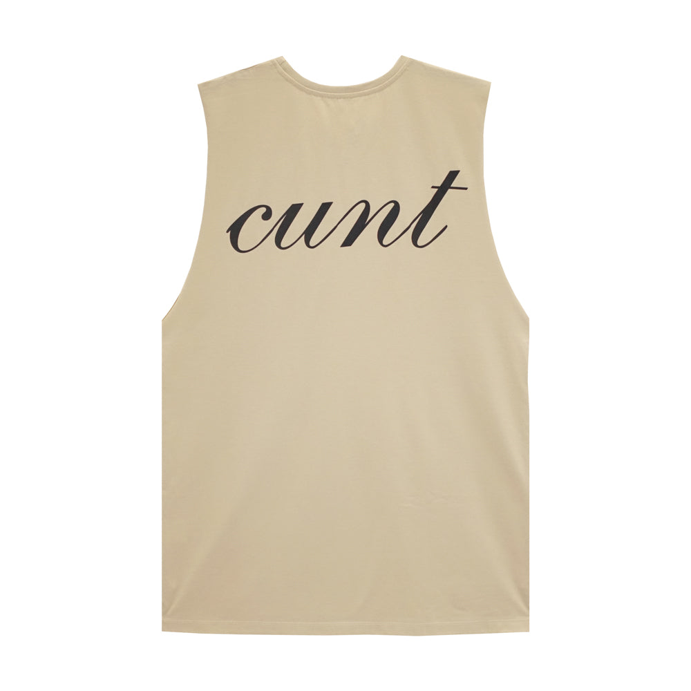 CUNT V2 BOYS MUSCLE TEE SMALL PRINTS