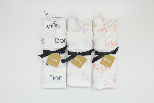 custom swaddle set