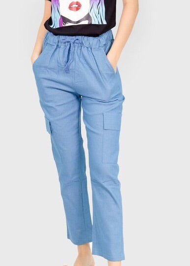 cargo pants blue