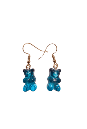 Blue Gummy Bear Earrings