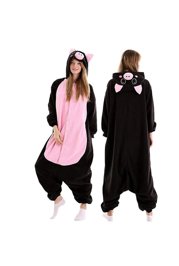 Deluxe Black Pig Onesie