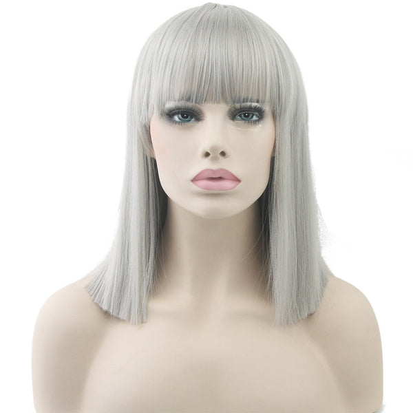 Silver Straight Cut Deluxe Bob Wig