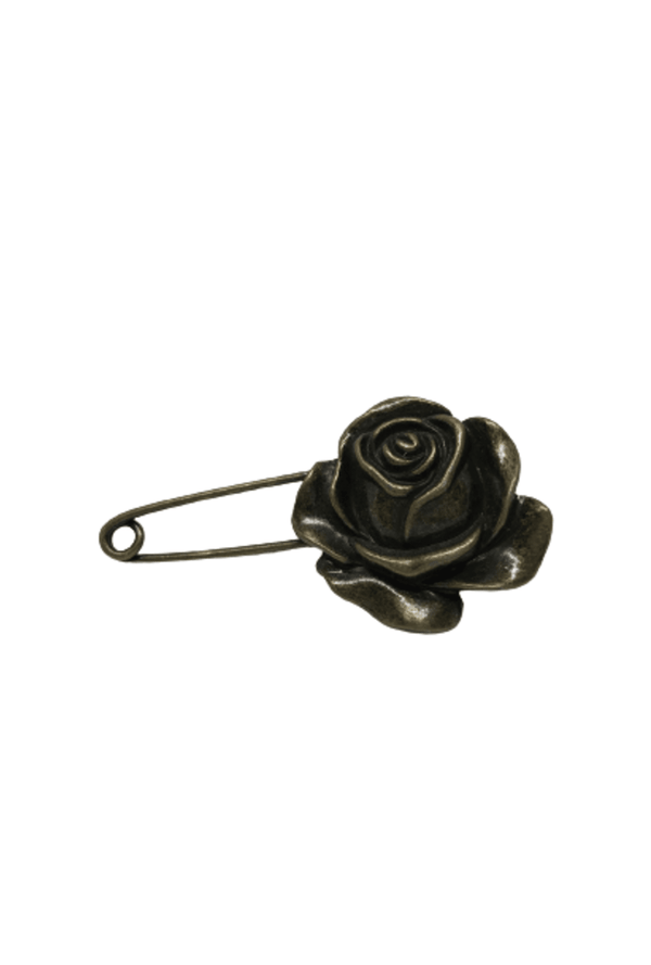 Bronze Steampunk Rose Brooch