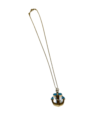 Blue Anchor Necklace