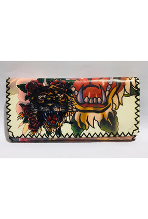 Purse Tattoo Tiger With Stitching