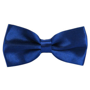 Royal Blue Satin Pre-Tied Bow Tie