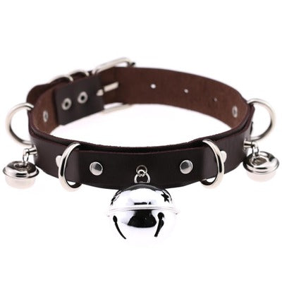 Dark Brown Bell Choker