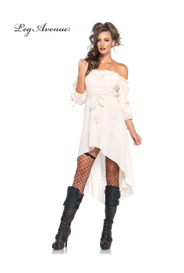 Ivory Peasant Dress