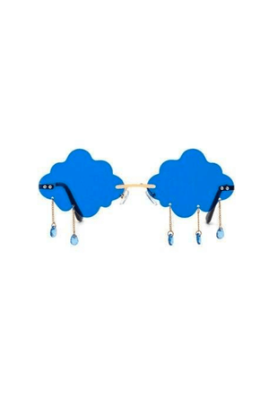 Blue Rimless Cloud Drop Glasses