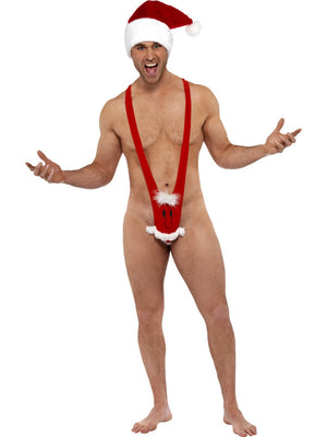 Men's Santa Face Kini Costume