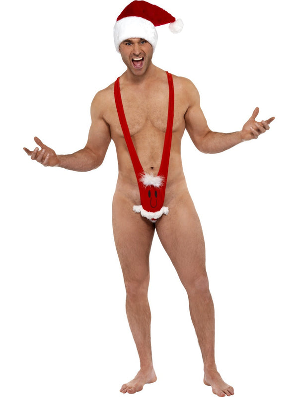 Men's Santa Face Kini Costume