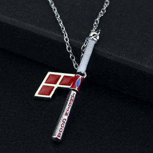 Harley Quinn Bat & Diamond Necklace