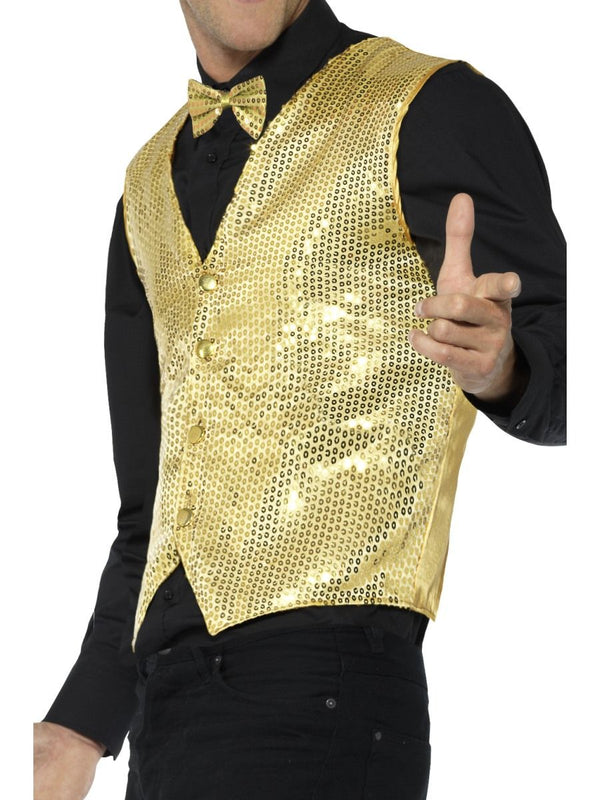 Gold Sequin Waistcoat