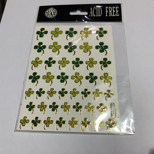 Green Shamrock Stickers