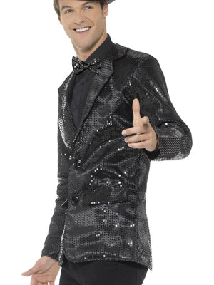 Men's Black Sequin Jacket