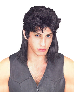 Classic Black Mullet Wig