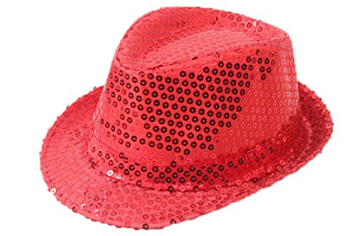 sequin trilby hat