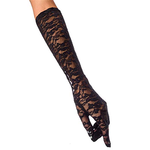 where can i buy black lace gloves