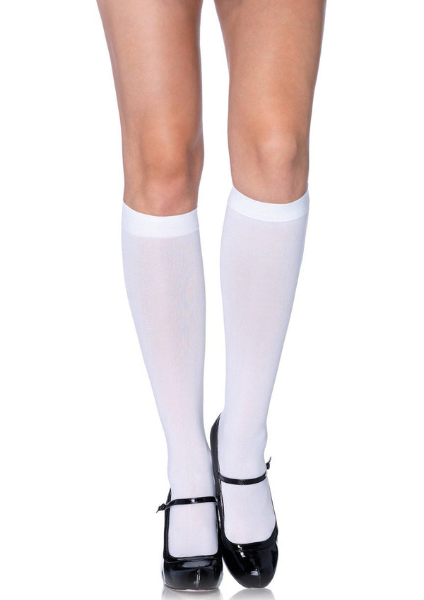 White Knee High Stockings