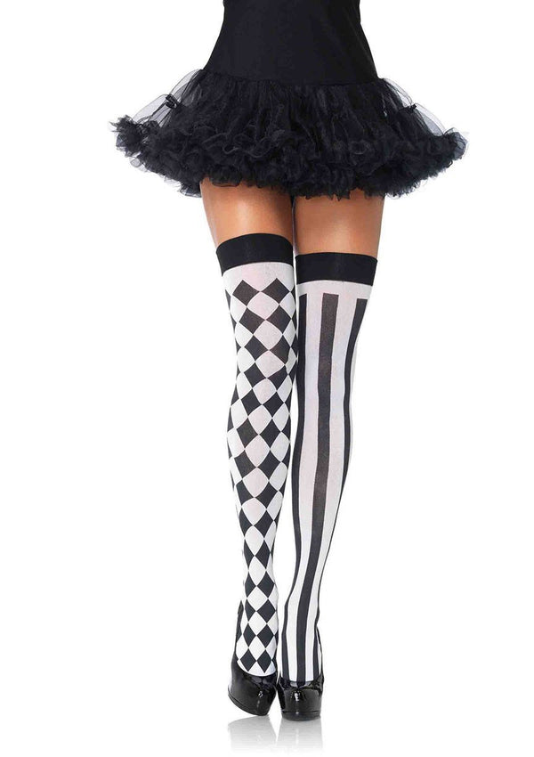 Harlequin Thigh Highs