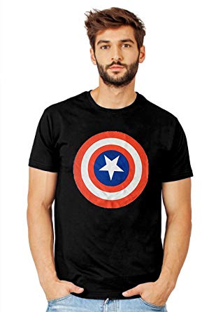 captain america t shirt black