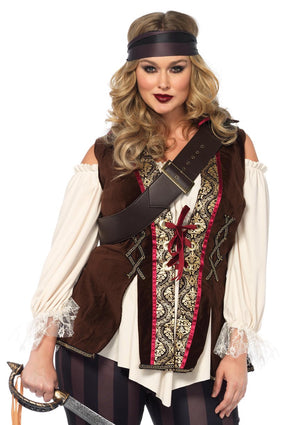 Captain Blackheart Plus Sized Pirate Costume