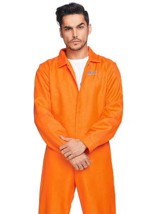 Men's Orange Prisoner Costume