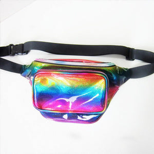 Bum Bag Metallic Rainbow Festival