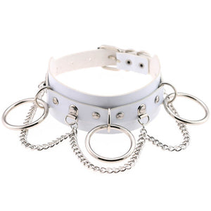 White Chained Choker