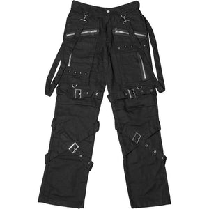 Goth Black Bondage Trousers