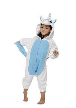 Kid's Blue Unicorn Onesie