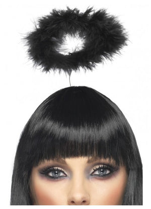 Black Angel Feather Halo