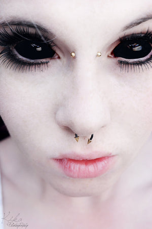 Black Sclera Contact Lenses 22mm