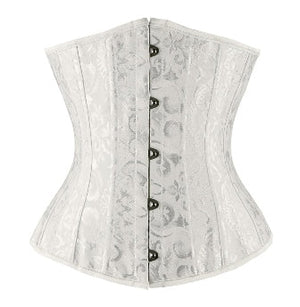 Antique White Jacquard Underbust Corset