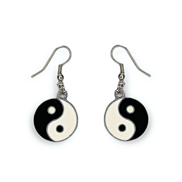 Yin and Yang Dangle Earrings