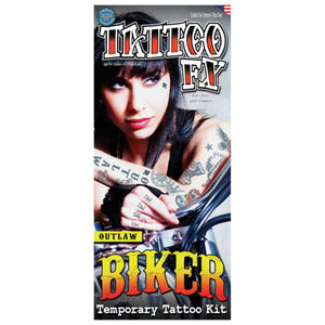 Outlaws Biker Temporary Tattoo